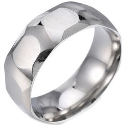 **COI Titanium Faceted Ring-7301