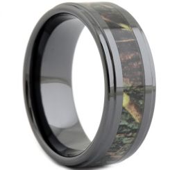 **COI Black Titanium Step Edges Ring With Camo-7322