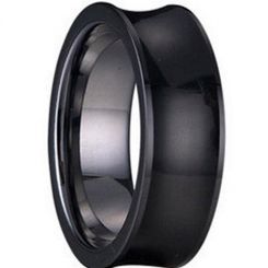 COI Black Titanium Ring - 1242(Size:#US6.5)