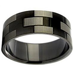 COI Black Titanium Ring-2924(Size:US8)
