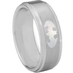 **COI Titanium Bat Man Step Edges Ring - 3890