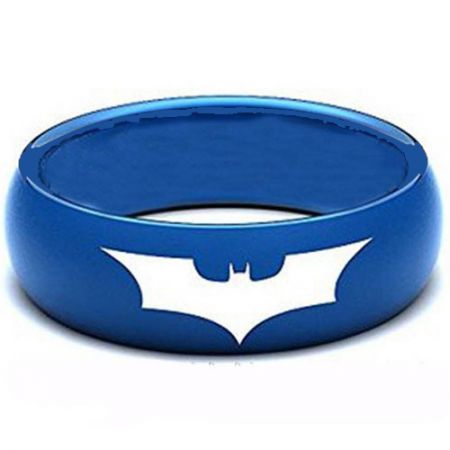*COI Blue Titanium Batman Dome Court Ring - JT1433AA