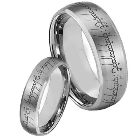 *COI Titanium Lord of the Ring Beveled Edges Ring - 853